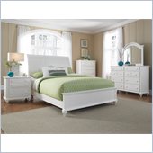 Broyhill Hayden Place Sleigh Bed 5 Piece Bedroom Set in White