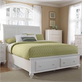 Broyhill Hayden Place Panel Storage Bed in White