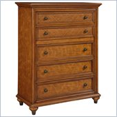 Broyhill Samana Cove 5 Drawer Chest in Natural Amber