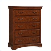 Broyhill Rhone Manor 5 Drawer Chest in Toffee