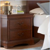 Broyhill Rhone Manor 2 Drawer Night Stand in Toffee