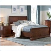 Broyhill Rhone Manor Sleigh Bed 2 Piece Bedroom Set in Toffee