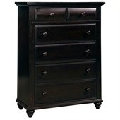 Broyhill Farnsworth 5 Drawer Chest in Inky Black Stain