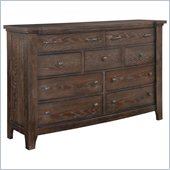 Broyhill Attic Retreat 9 Drawer Dresser in Weathered-Mink