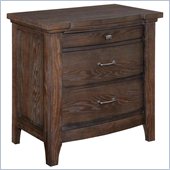 Broyhill Attic Retreat 3 Drawer Night Stand in Weathered-Mink