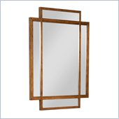 Broyhill Suede Dresser Mirror in Medium Brown