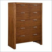 Broyhill Suede 7 Drawer Chest in Medium Brown