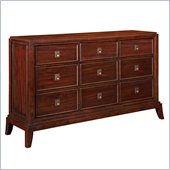 Broyhill Antiquity 9 Drawer Dresser in Deep Velvet