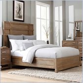 Broyhill Hampton Panel Bed in Light Mocha Stain