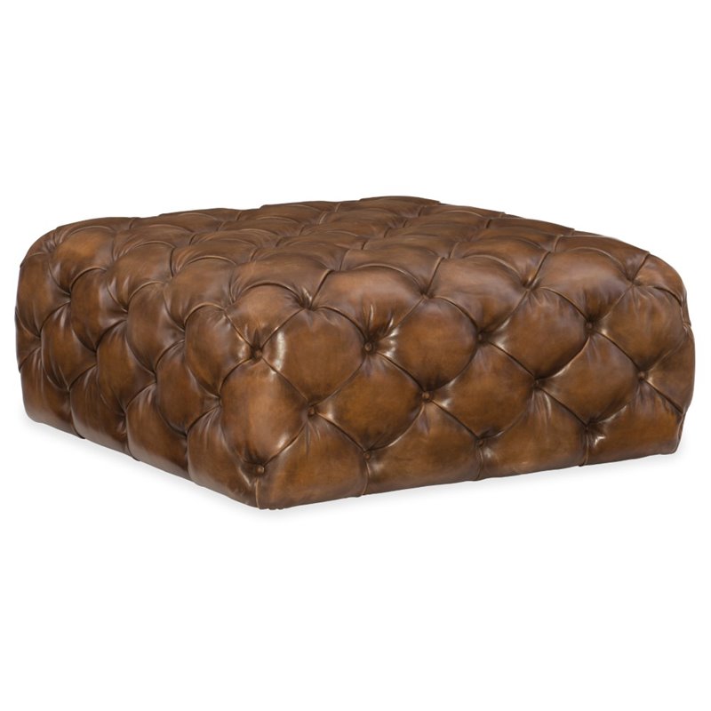 Hooker Furniture Ethan Rectangular Leather Ottoman