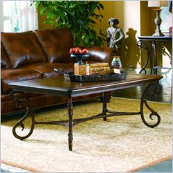Hooker Furniture San Rafael Stone Top Rectangular Cocktail Table