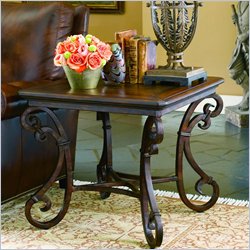 Hooker Furniture San Rafael Stone Top Square End Table