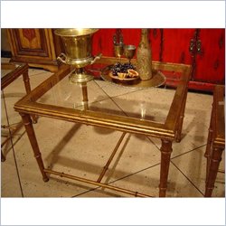 Hooker Furniture Seven Seas Rectangular Cocktail Table in Gold Leaf