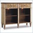 ADD TO YOUR SET: Hooker Furniture Two-Drawer Bookcase with Adjustable Glass Shelves