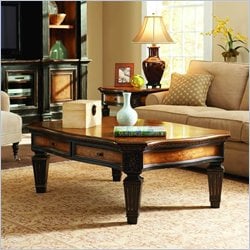 Hooker Furniture North Hampton Rectangular Wood Top Cocktail Table in Black Finish Best Price