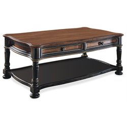 Hooker Furniture Preston Ridge Rectangular Wood Top Cocktail Table