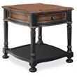 ADD TO YOUR SET: Hooker Furniture Preston Ridge End Table in Black Rub-Through