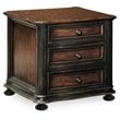 ADD TO YOUR SET: Hooker Furniture Preston Ridge Wood Top 3 Drawer Chairside Chest 
