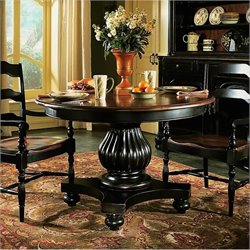 Hooker Furniture Indigo Creek Dining Table in Rub-Through Black