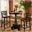 ADD TO YOUR SET: Hooker Furniture Indigo Creek Pub Table in Rub-Through Black