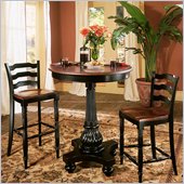 Hooker Furniture Indigo Creek Pub Table in Rub-Through Black