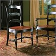 ADD TO YOUR SET: Hooker Furniture Indigo Creek Dining Side Chair in Rub-Through Black