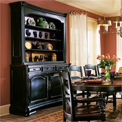 Hooker Furniture Indigo Creek Buffet in Rub-Through Black