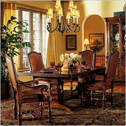 Hooker Furniture Wynterhall Rectangular Dining Table in Distressed Cherry