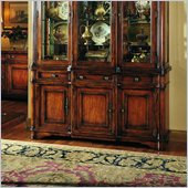 Hooker Furniture Wynterhall China Cabinet Base in Distressed Cherry
