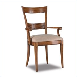Hooker Furniture Heritage Manor Diamond Back Arm Chair in Cherry