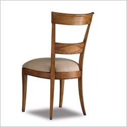 Hooker Furniture Heritage Manor Diamond Back Side Chair in Cherry