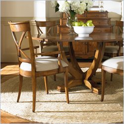 Hooker Furniture Heritage Manor X Back Arm Chair in Cherry
