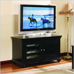 Hooker Furniture Hampton Court 44 Entertainment Console in Rich Black Finish