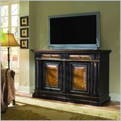 Hooker Furniture Grand Vista Entertainment Console in Painted Black Finish