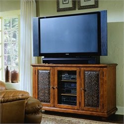 Hooker Furniture Telluride 60 Entertainment Console w/ Leather Doors