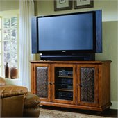 Hooker Furniture Telluride 60 Entertainment Console w/ Leather Doors 