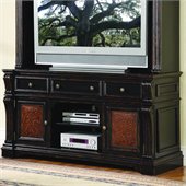 Hooker Furniture Telluride 71 Entertainment Console w/ Leather Panels