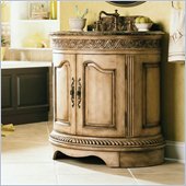 Hooker Furniture Oval Sink Cabinet with Marble Veneer Top