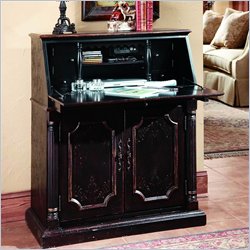 Hooker Furniture Seven Seas Secretary Base with Black Finish Furniture Office Desks Secretary Desks Hooker Furniture 363019