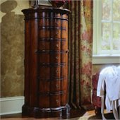 Hooker Furniture Seven Seas Shaped Jewelry Chest in Cherry Finish