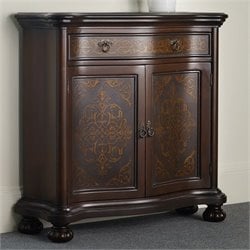 Hooker Furniture Seven Seas Hall Chest with Etched Brass Panels