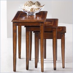 Hooker Furniture Seven Seas Nest of Three Tables w/ Diamond Motif