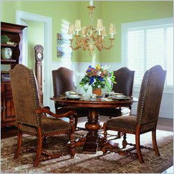 Hooker Furniture Waverly Place Round Pedestal Dining Table in Cherry