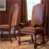 Hooker Furniture Waverly Place Upholstered Arm Chair in Cherry 