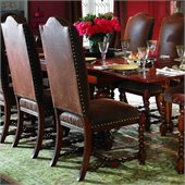 Hooker Furniture Waverly Place Upholstered Side Chair in Cherry 