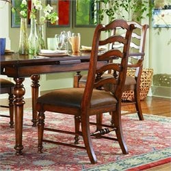 Hooker Furniture Waverly Place Ladderback Side Chair in Cherry