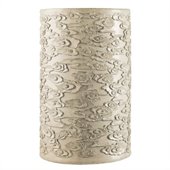 Hooker Furniture Melange Flowered Drum Accent Table with a Resin Finish