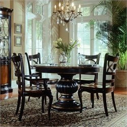 Hooker Furniture Preston Ridge Pedestal Dining Table with Leaf