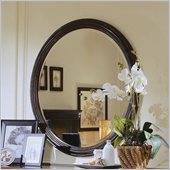 Hooker Furniture Preston Ridge Round Mirror  in Cherry/Mahogany Finish