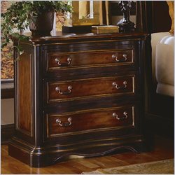 Hooker Furniture Preston Ridge 3 Drawer Nightstand  in Cherry/Mahogany